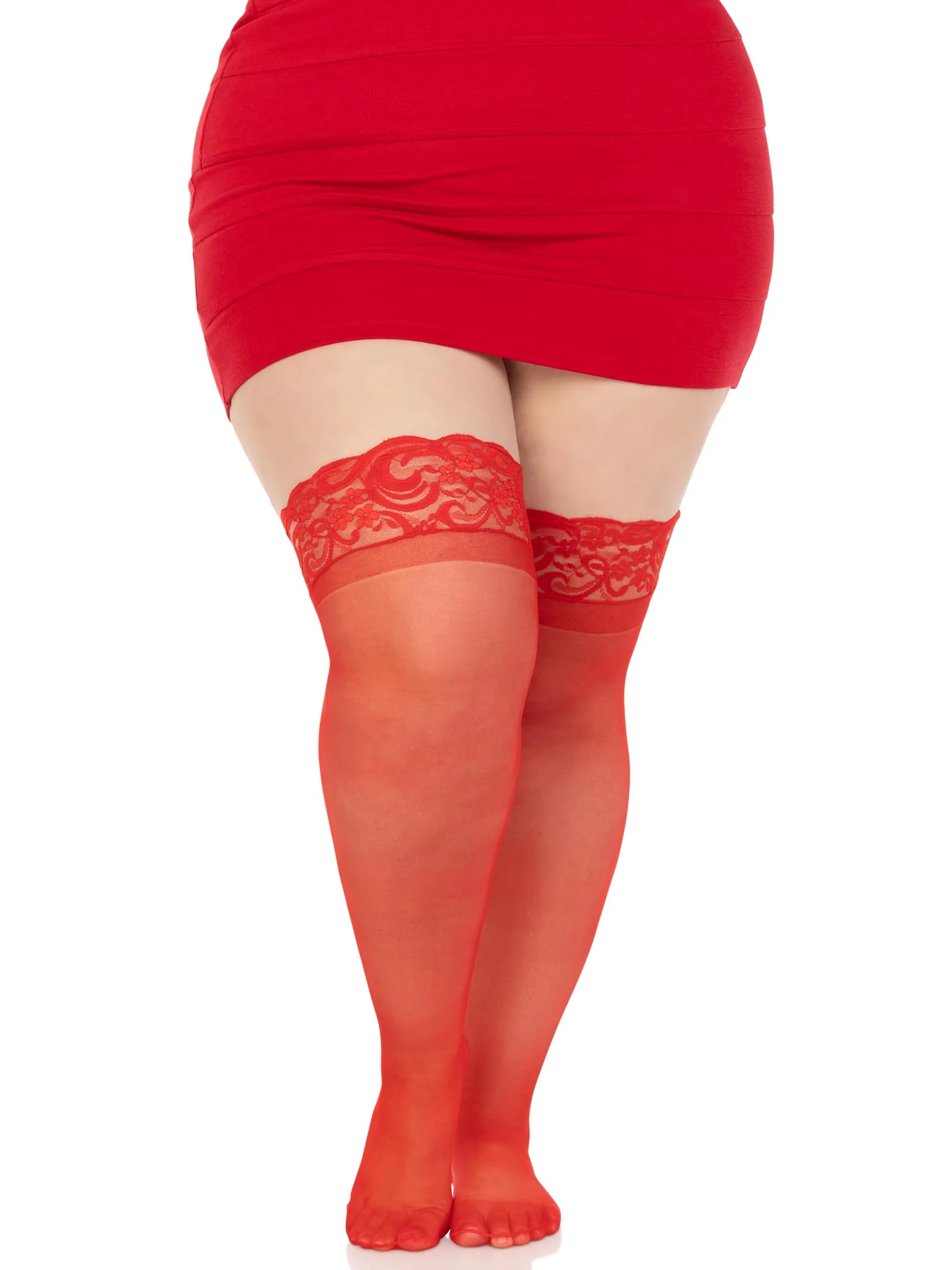 Plus Nora Thigh High Stockings - Image 4