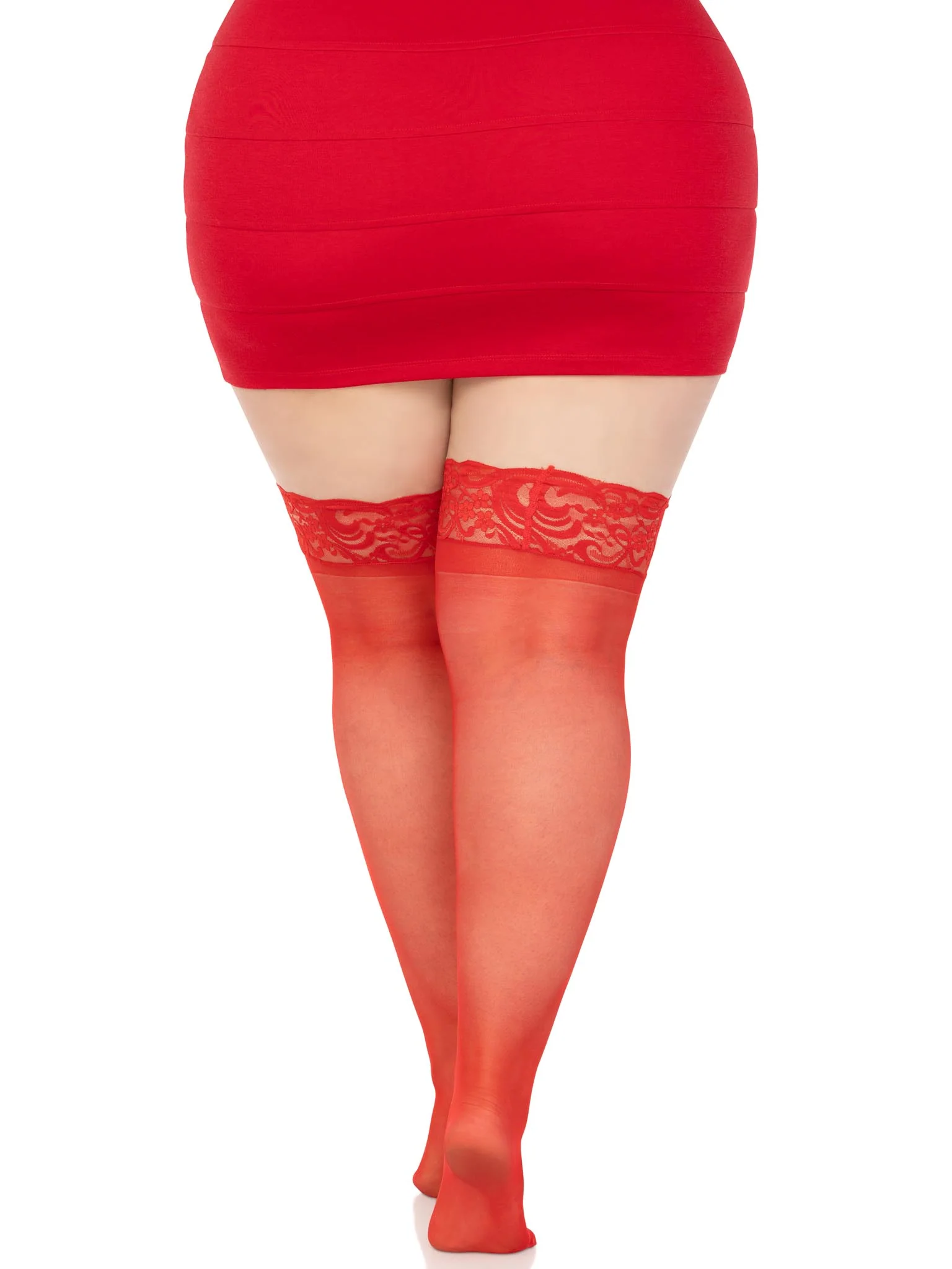 Plus Nora Thigh High Stockings - Image 5