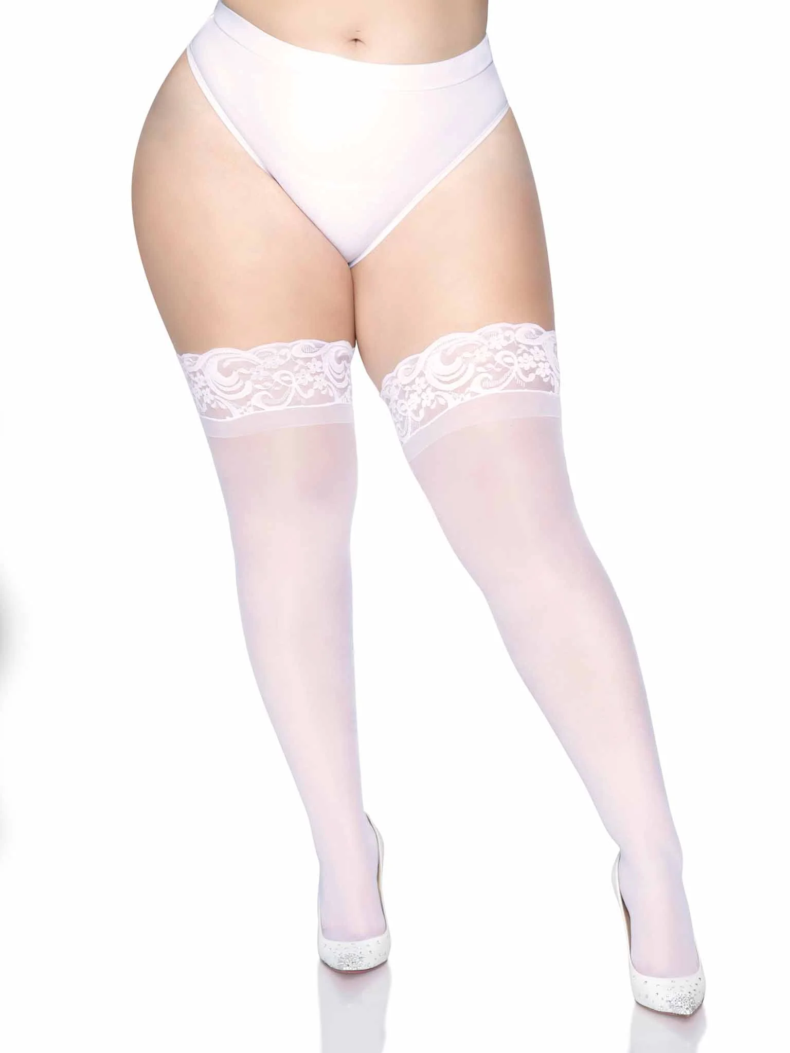 Plus Nora Thigh High Stockings - Image 6