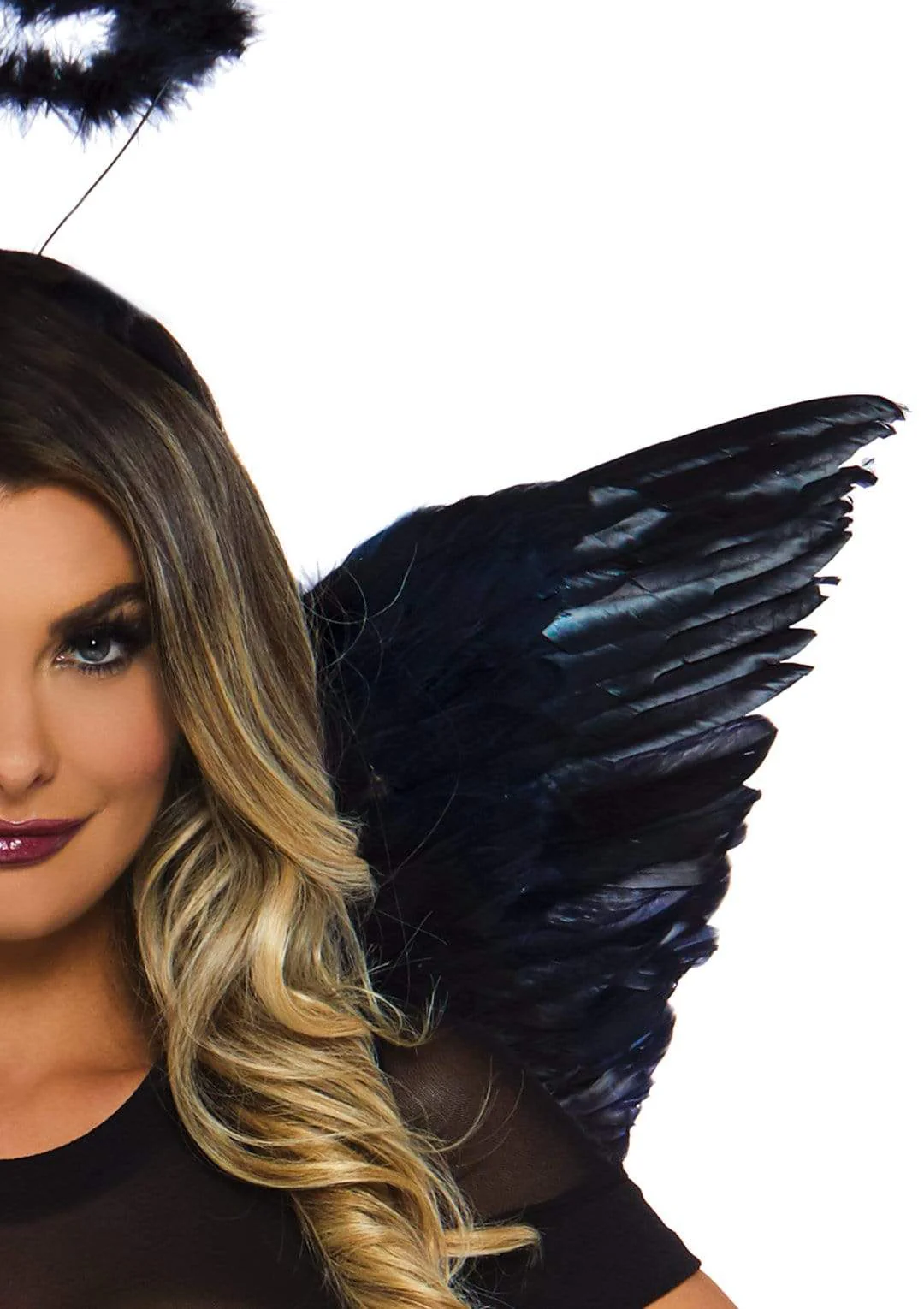 Feather Angel Wings & Halo Accessory Kit - Image 4