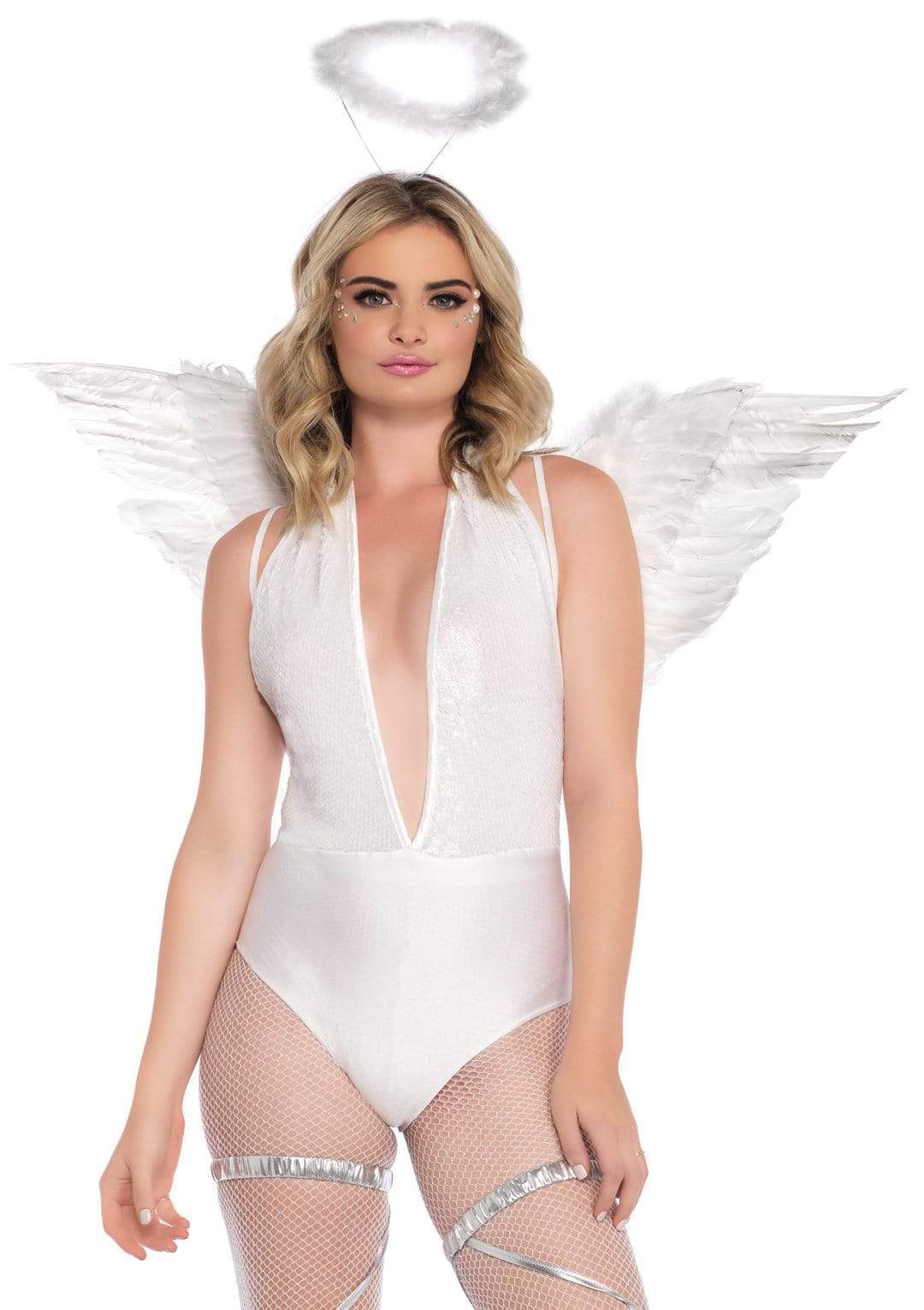 Feather Angel Wings & Halo Accessory Kit - Image 8