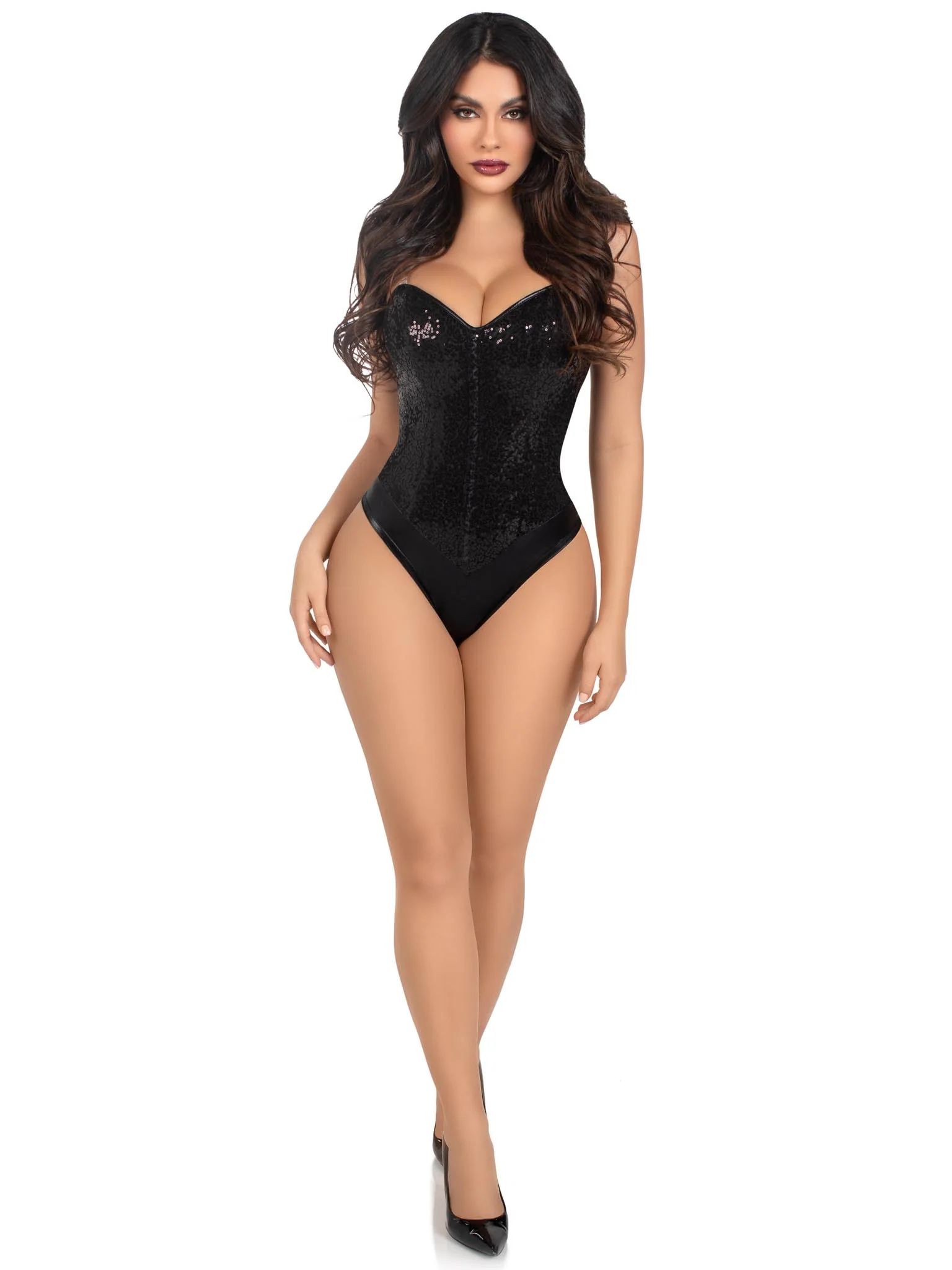 Snap Crotch Sequin Bodysuit - Image 10