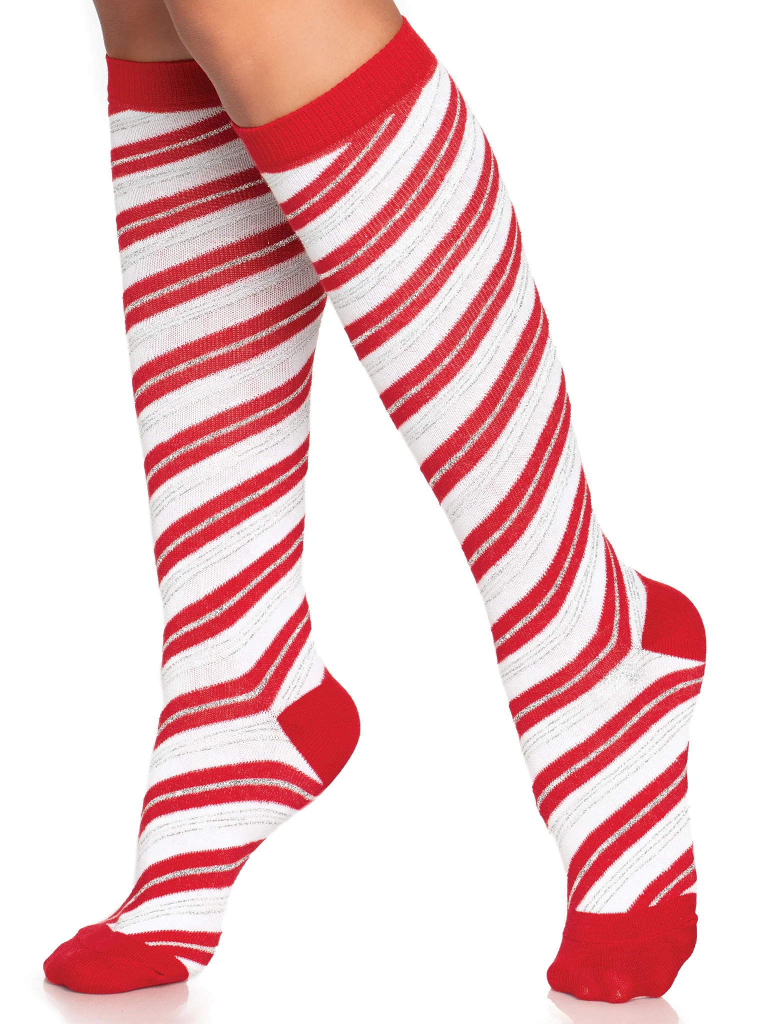 Krystal Candy Cane Knee Socks - Image 3