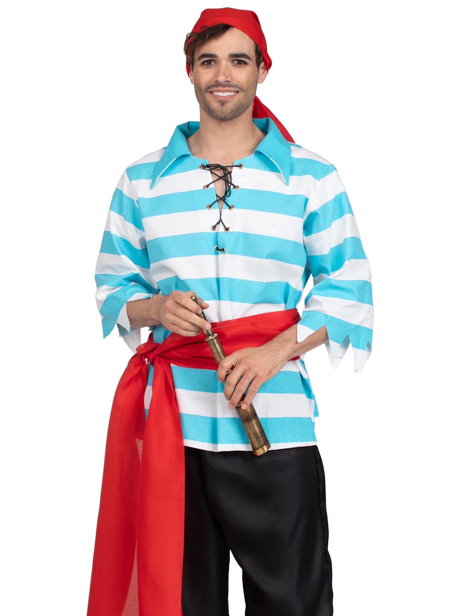 Men's 4 PC Pillaging Pirate Costume - Image 6