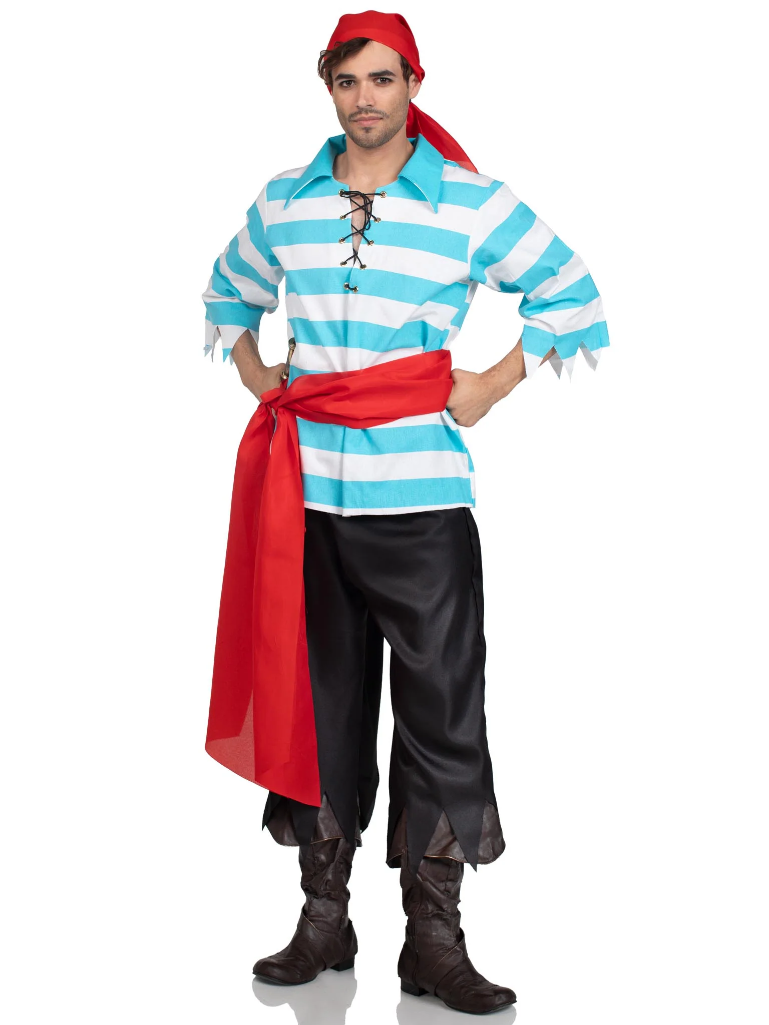 Men's 4 PC Pillaging Pirate Costume - Image 7