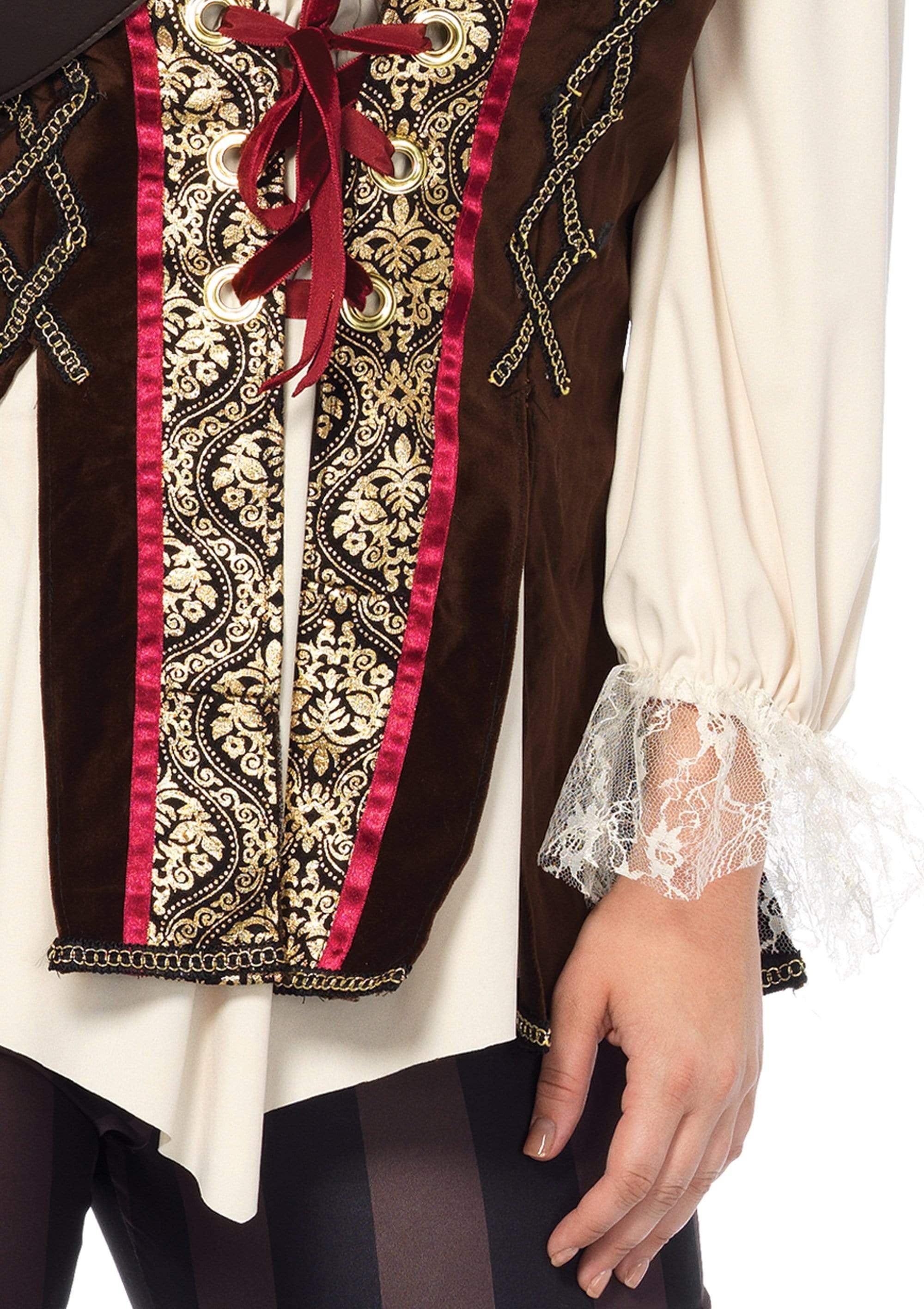 Plus Captain Blackheart Pirate Costume - Image 5