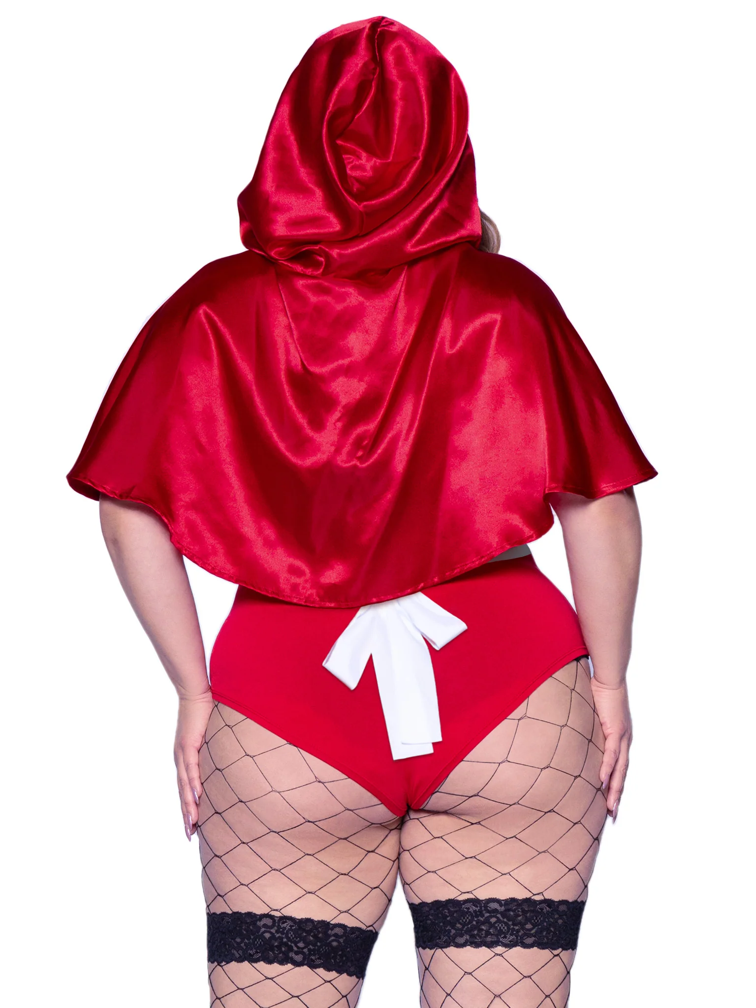 Plus Naughty Miss Red Riding Hood Costume - Image 3