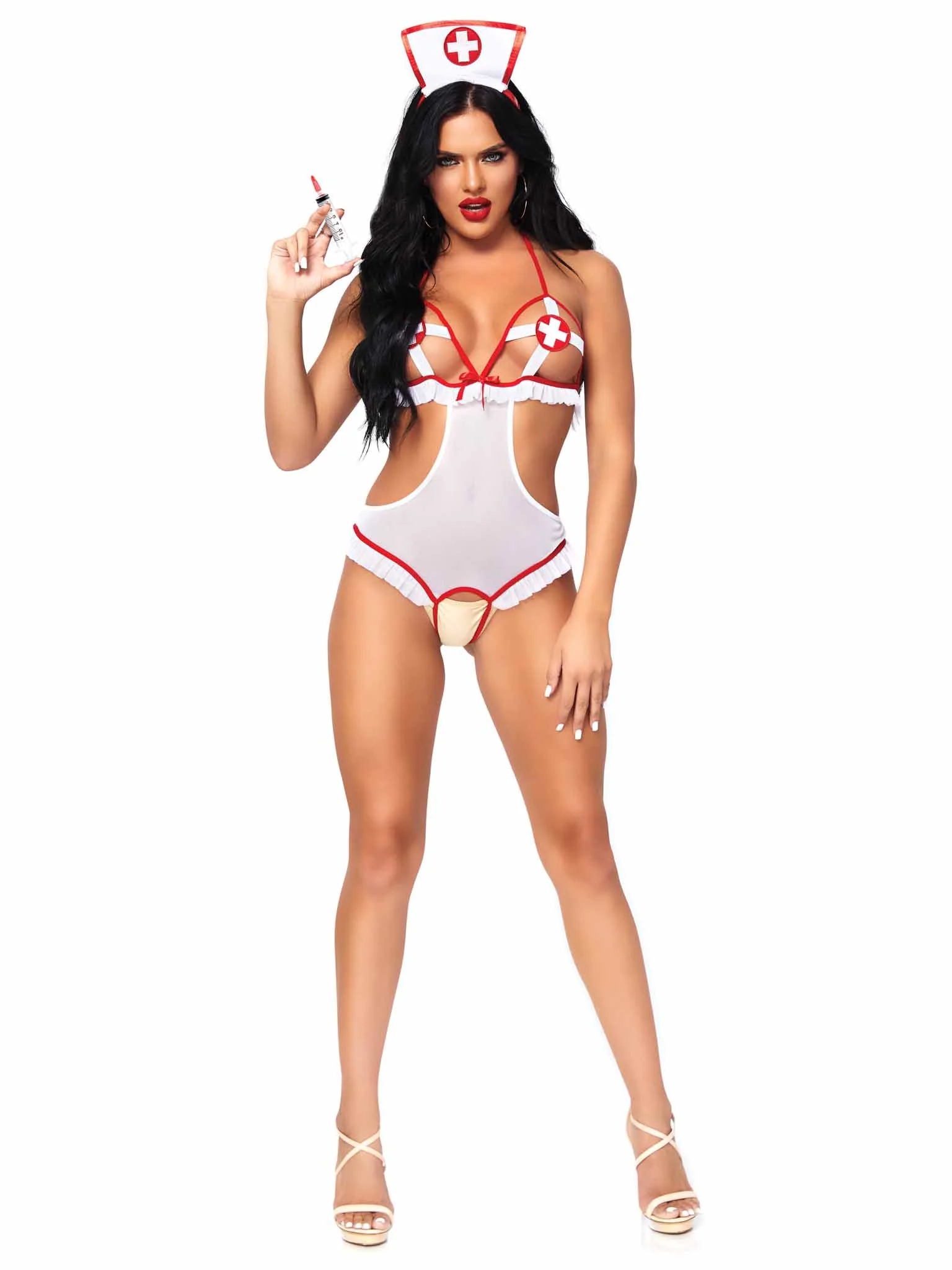 Naughty Nurse Roleplay Lingerie Set - Image 3