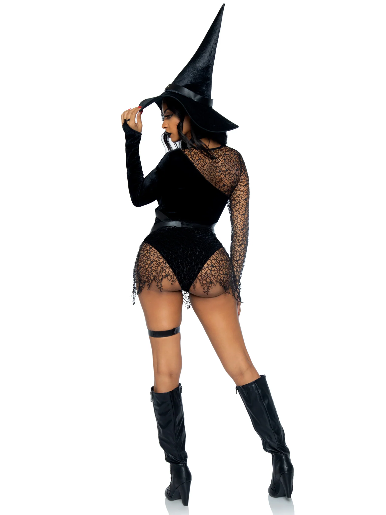 Crafty Witch Sexy Costume With Hat - Image 6