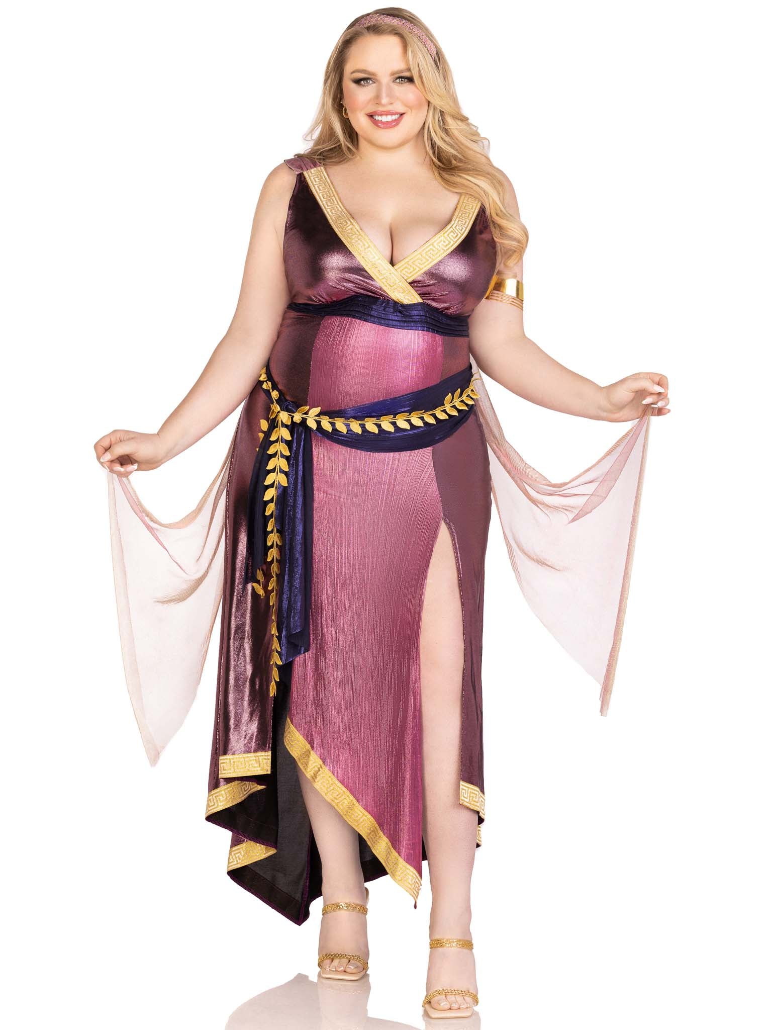 Plus Amethyst Goddess Costume - Image 4