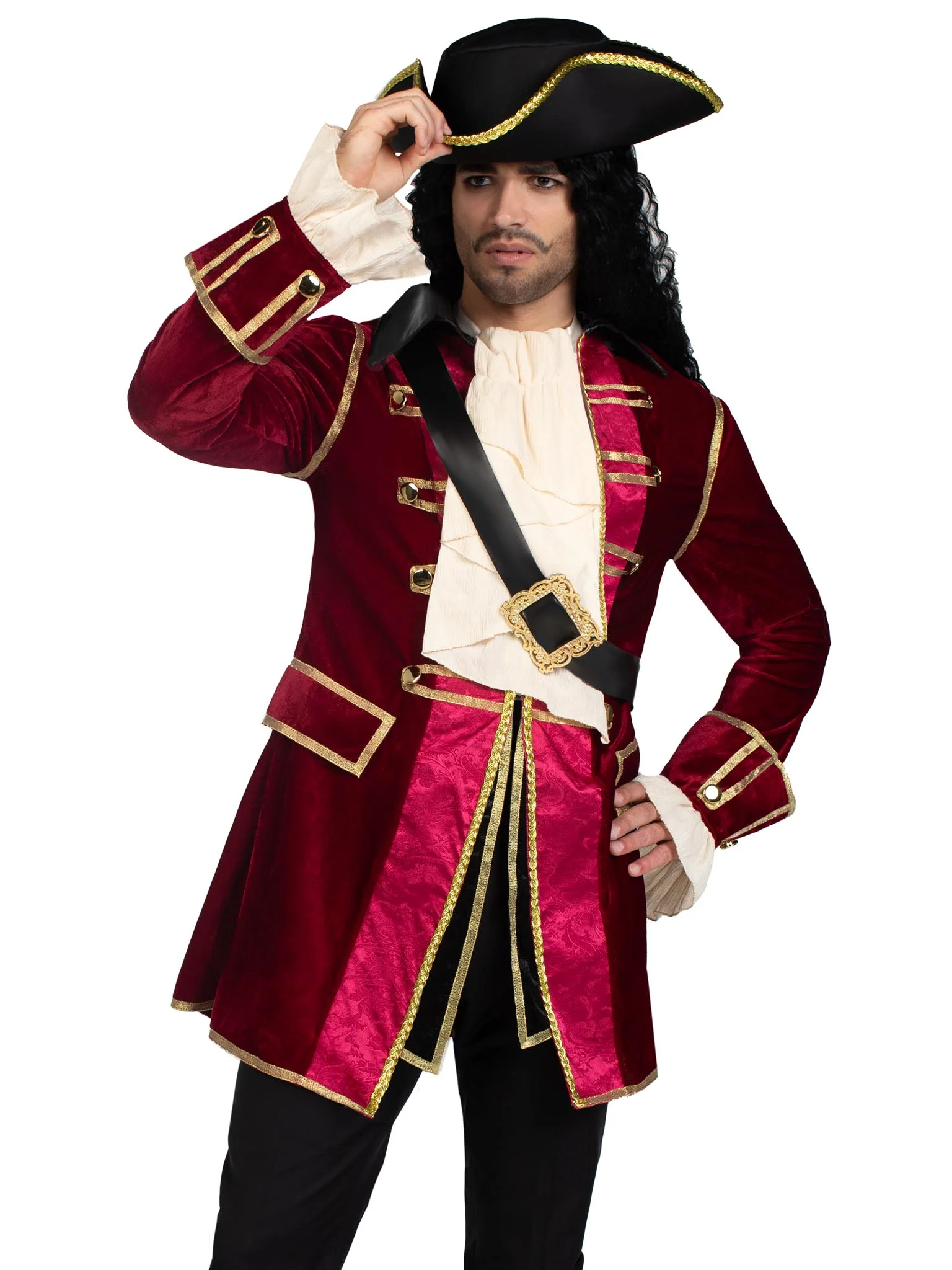 Men's Pirate Captain Costume - Image 4