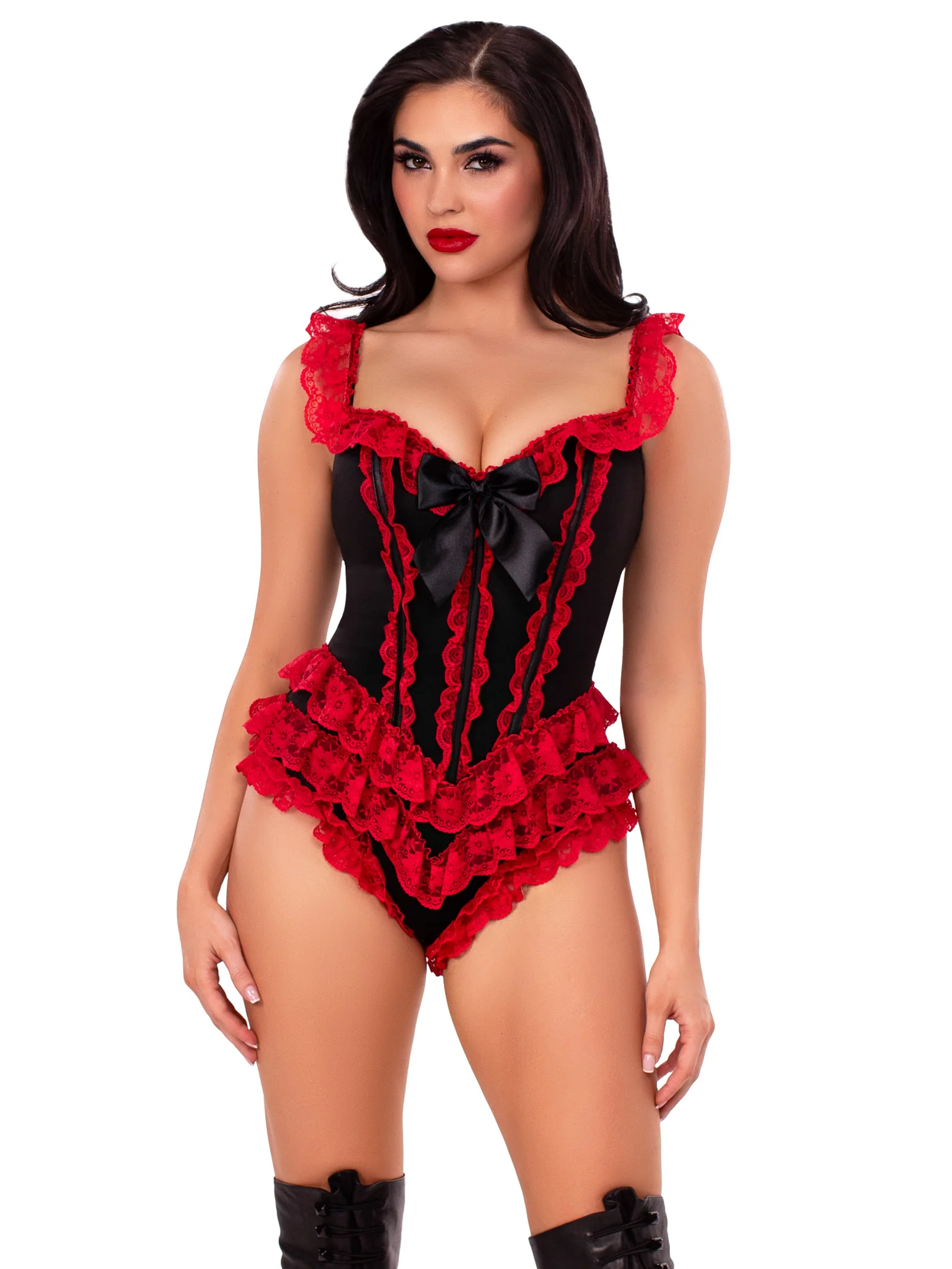 Ruffle Bodysuit with Boning - Image 11