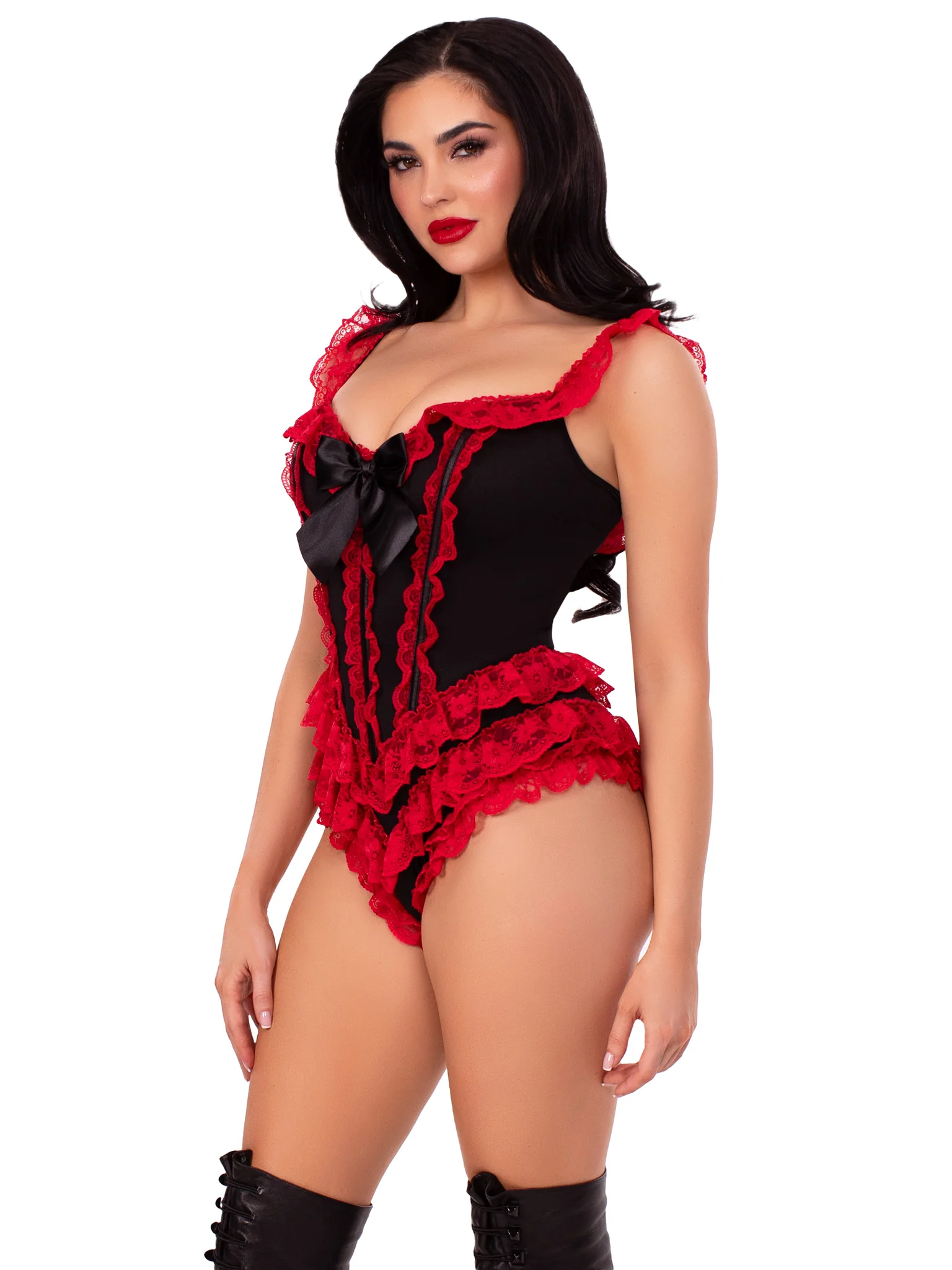 Ruffle Bodysuit with Boning - Image 13