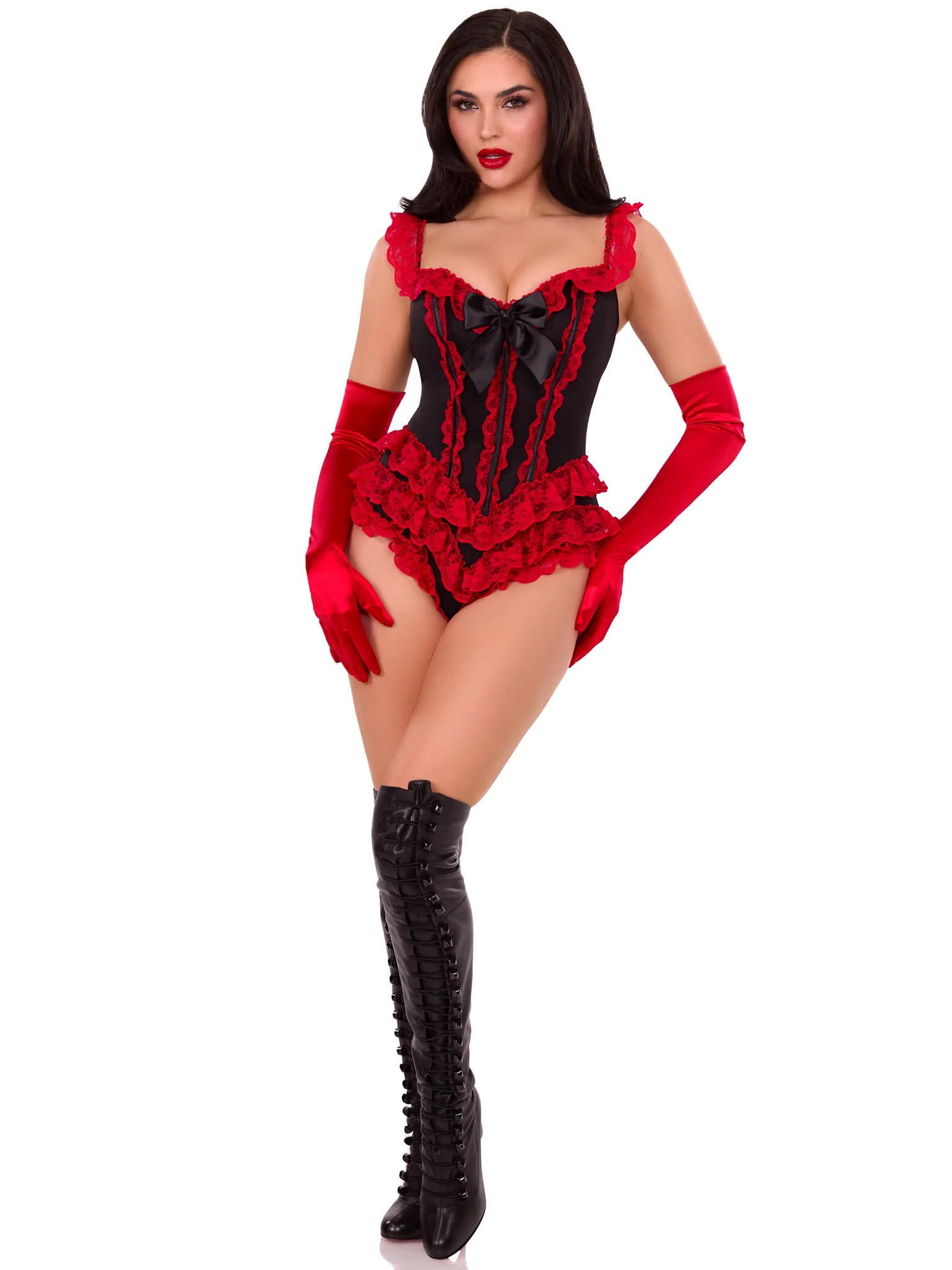 Ruffle Bodysuit with Boning - Image 14