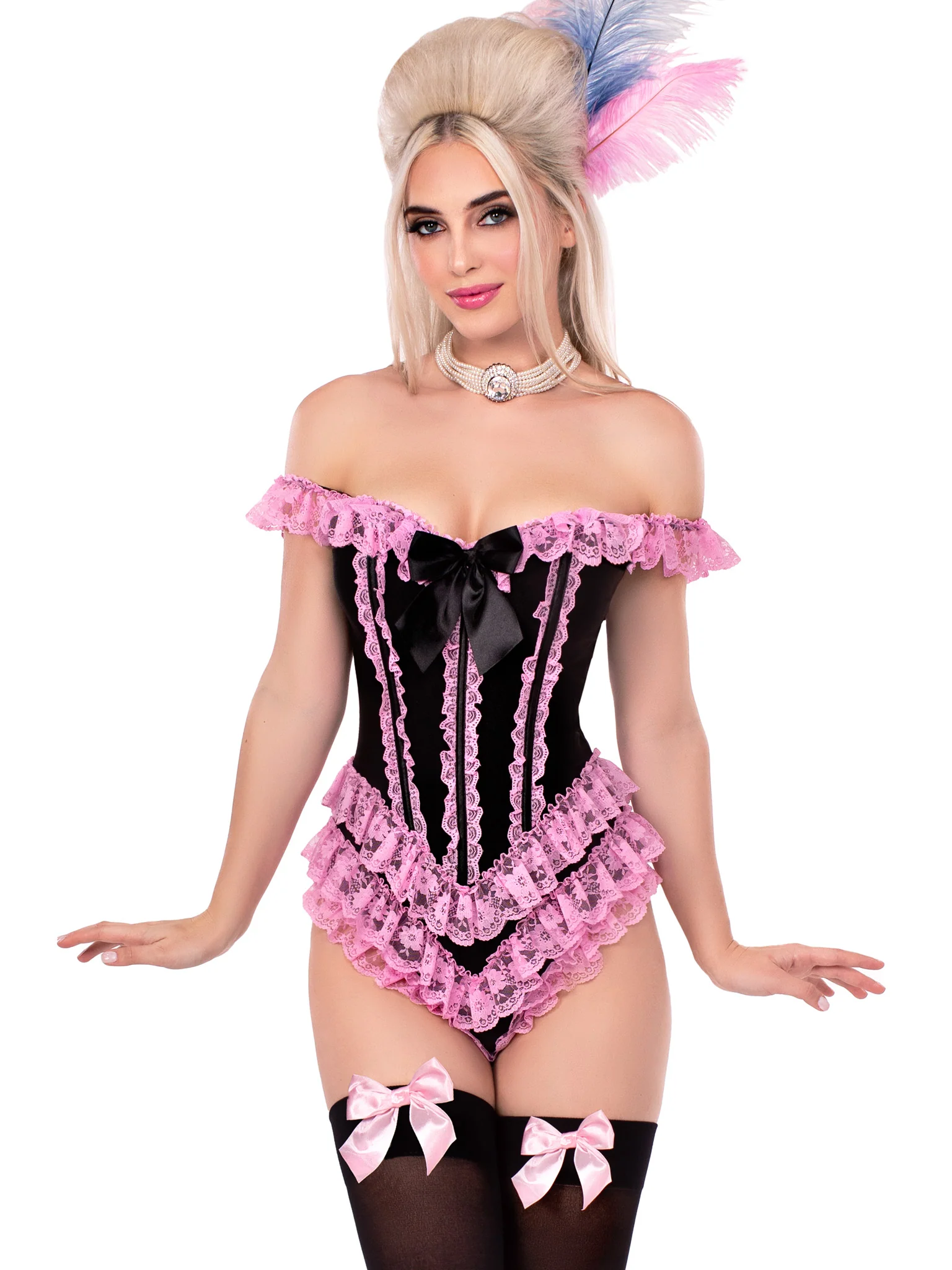 Ruffle Bodysuit with Boning - Image 4