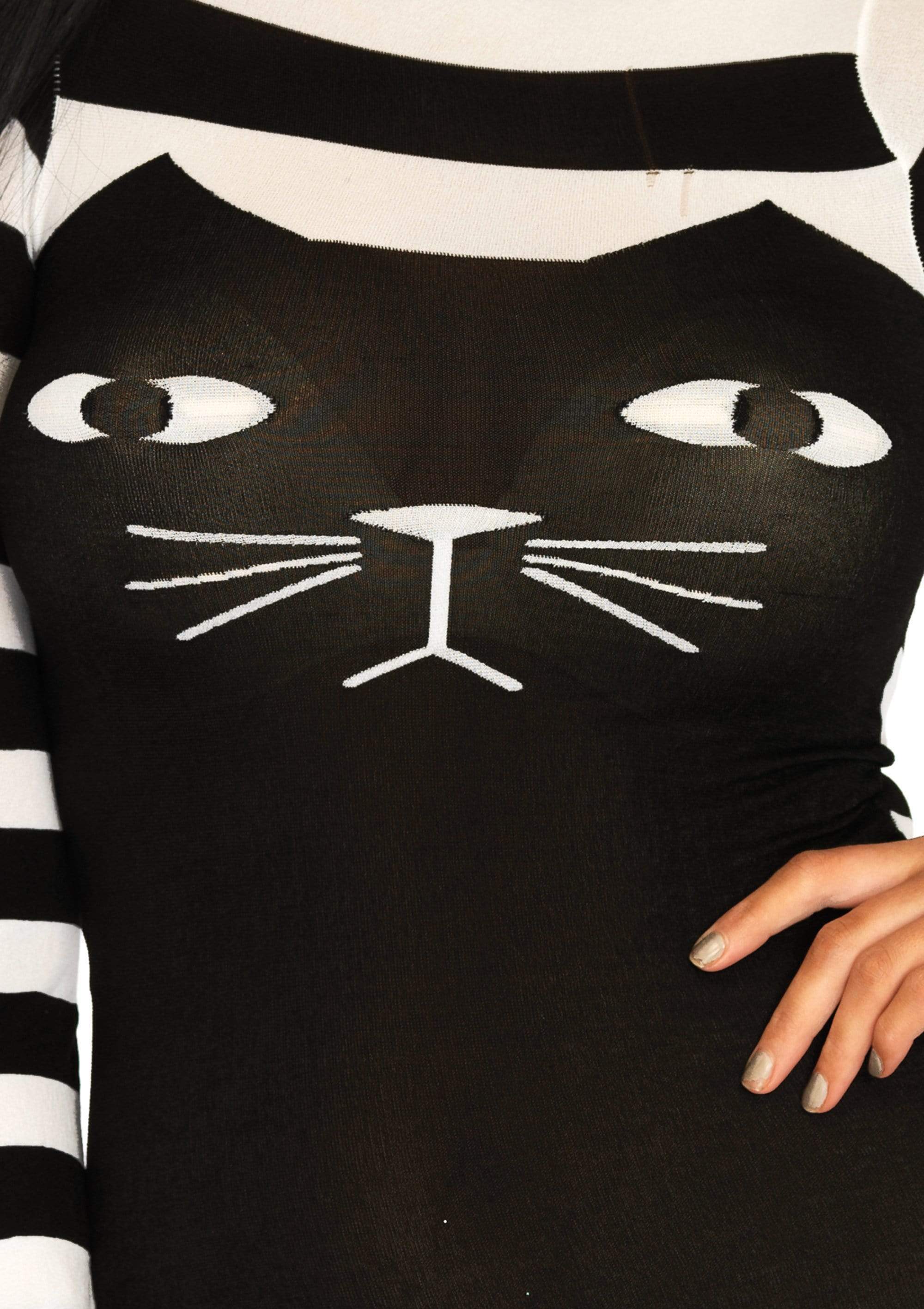 Striped Cat Costume Bodysuit - Image 4