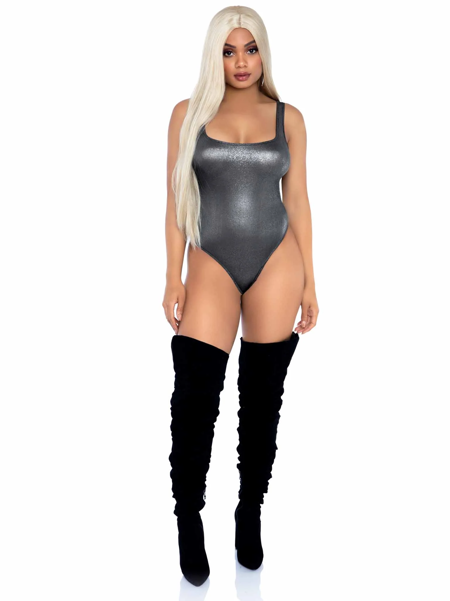 Party Girl Shimmer Thong Bodysuit - Image 10