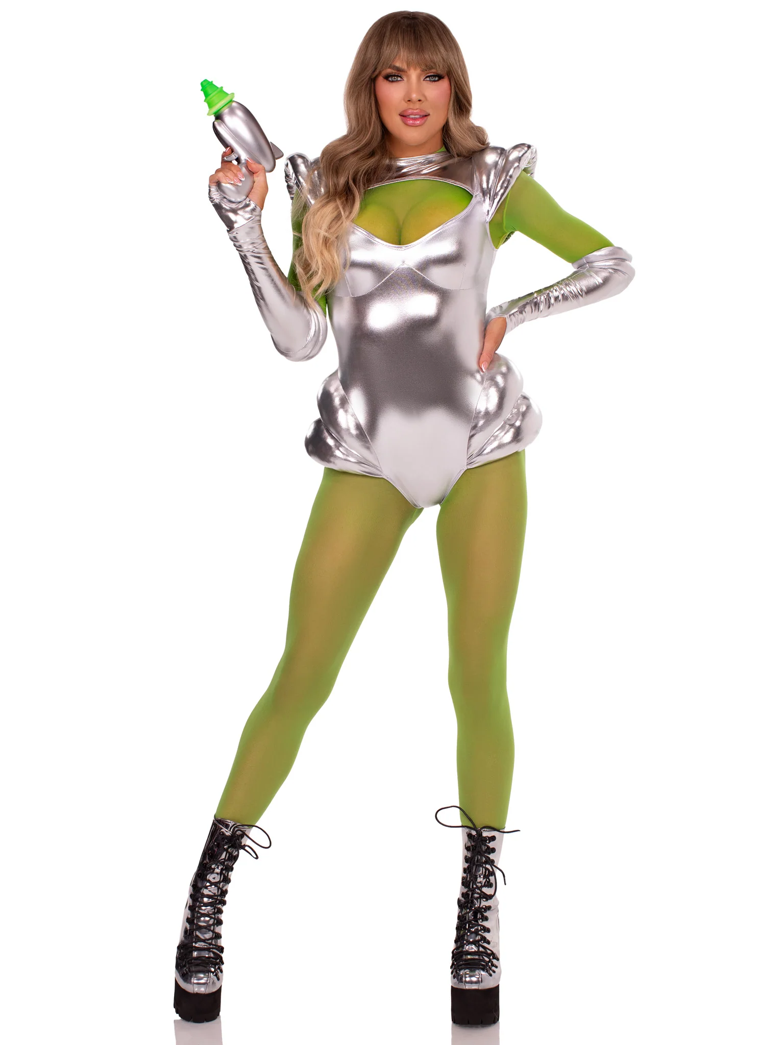 Snap Crotch Sheer Bodysuit Set - Image 5