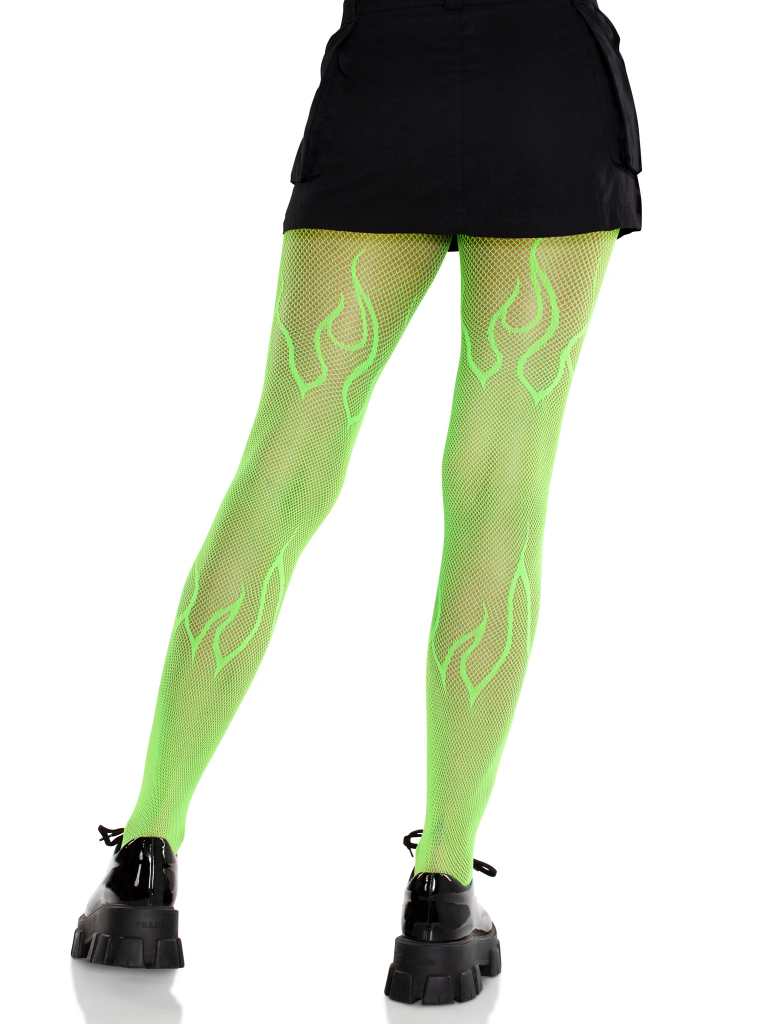 Flame Fishnet Tights - Image 4