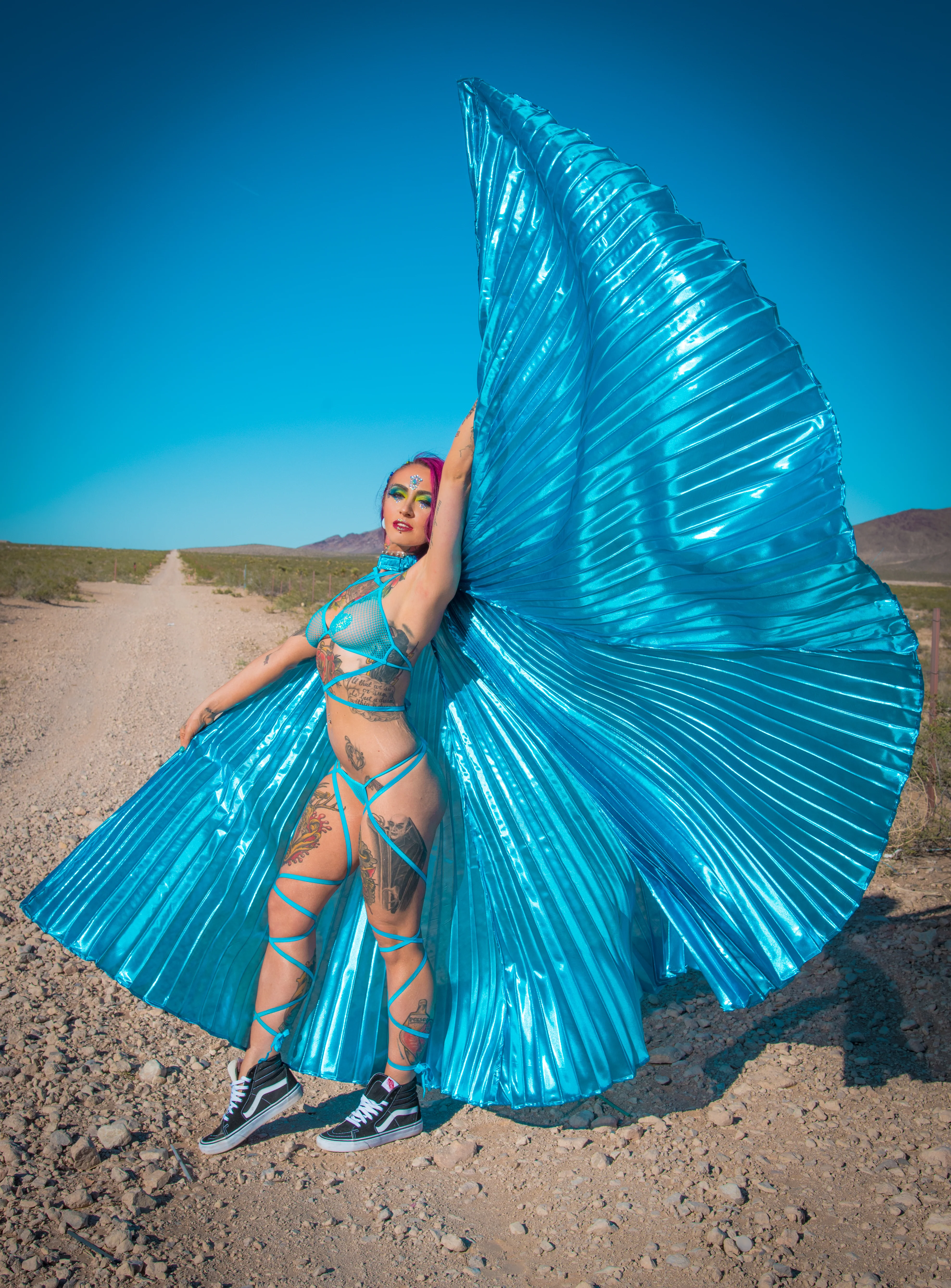 360 Degree Pleated Halter Isis Extension Wings - Image 6