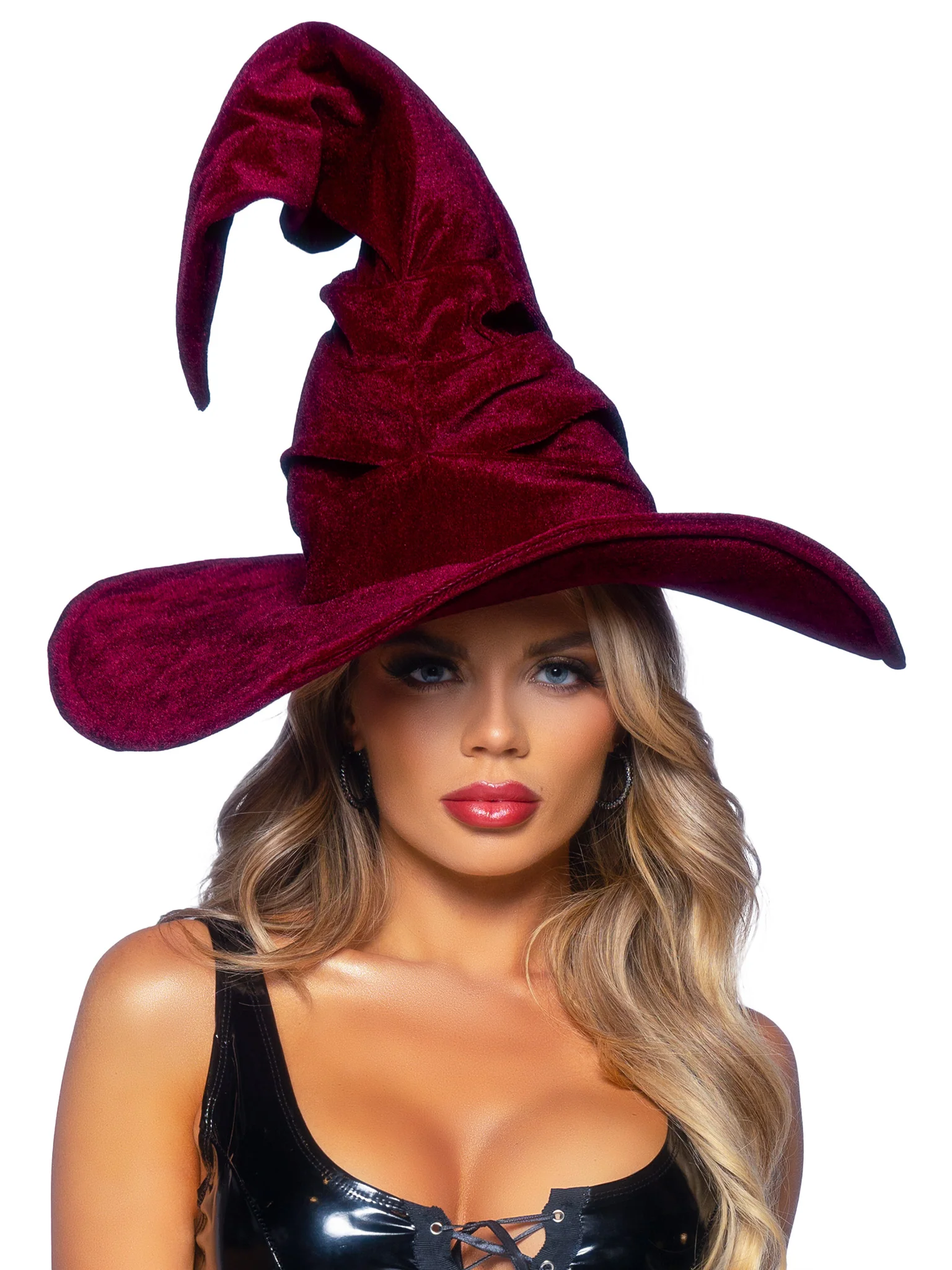 Velvet Ruched Witch Hat - Image 10