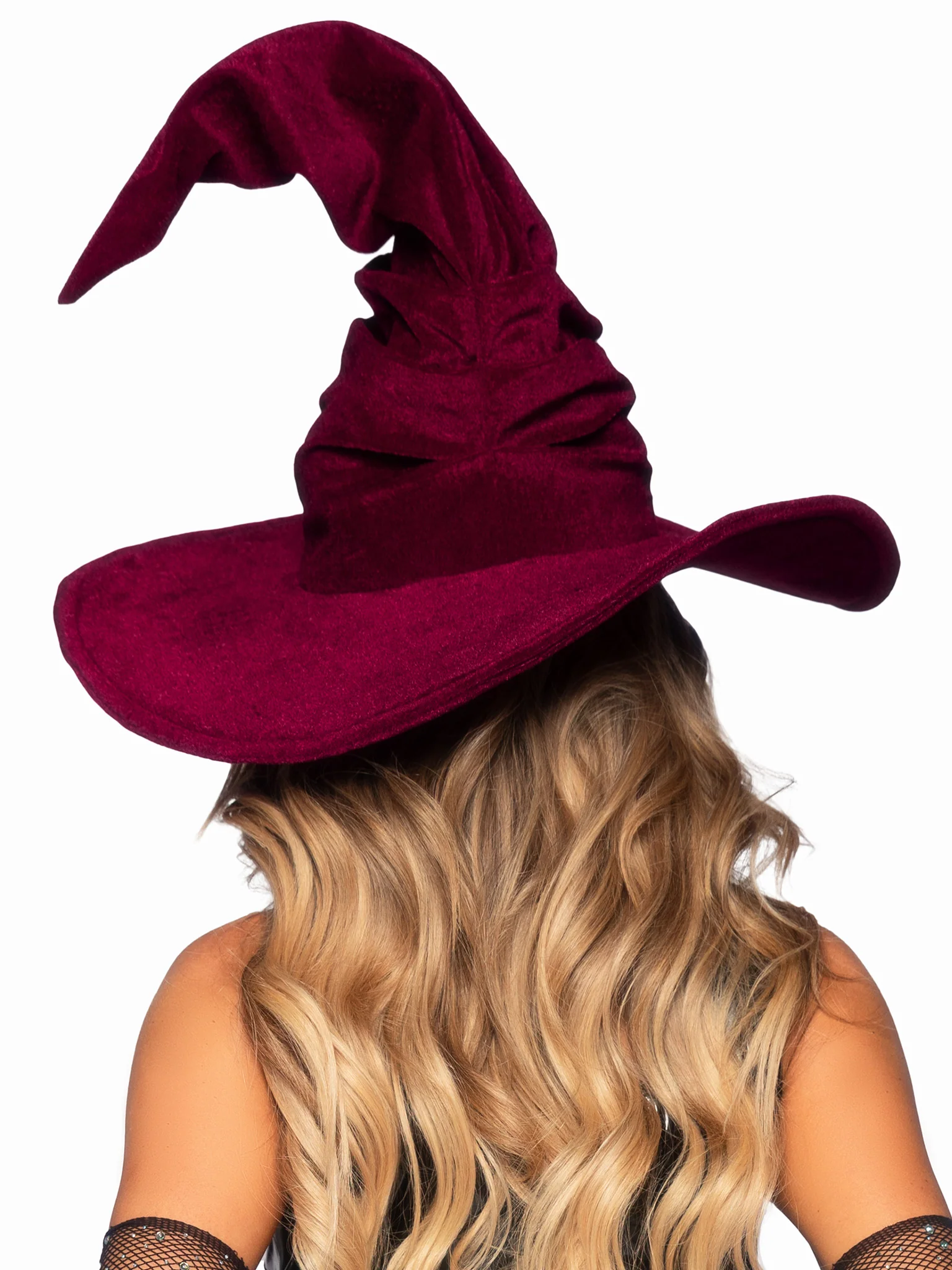 Velvet Ruched Witch Hat - Image 11
