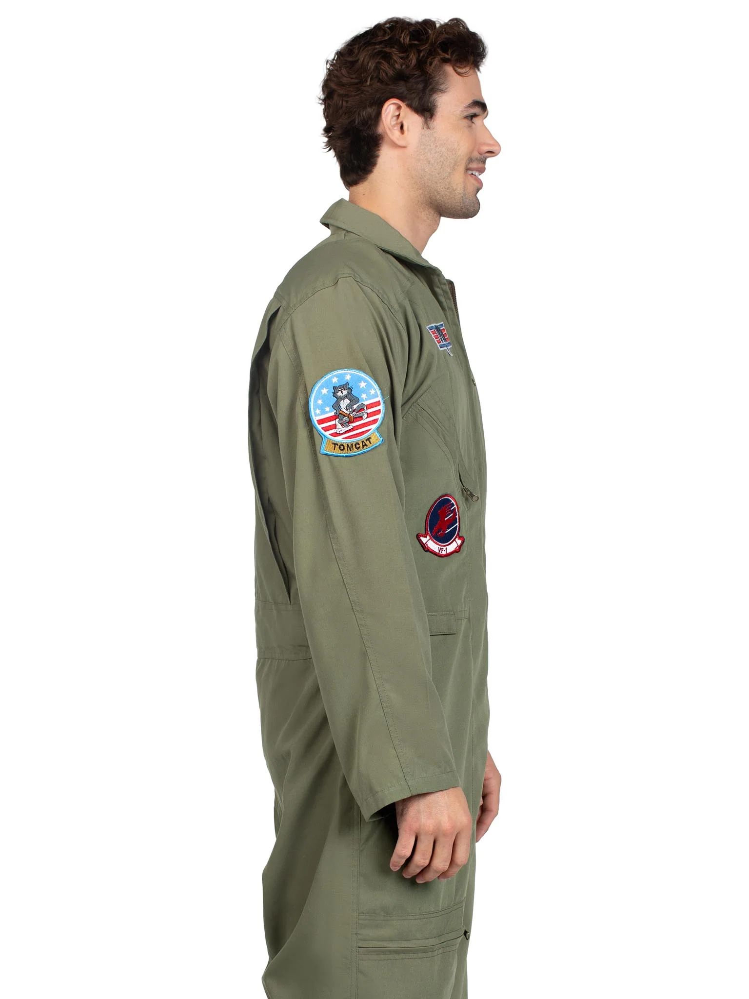 Men's Top Gun Costume Flight Suit - Image 3
