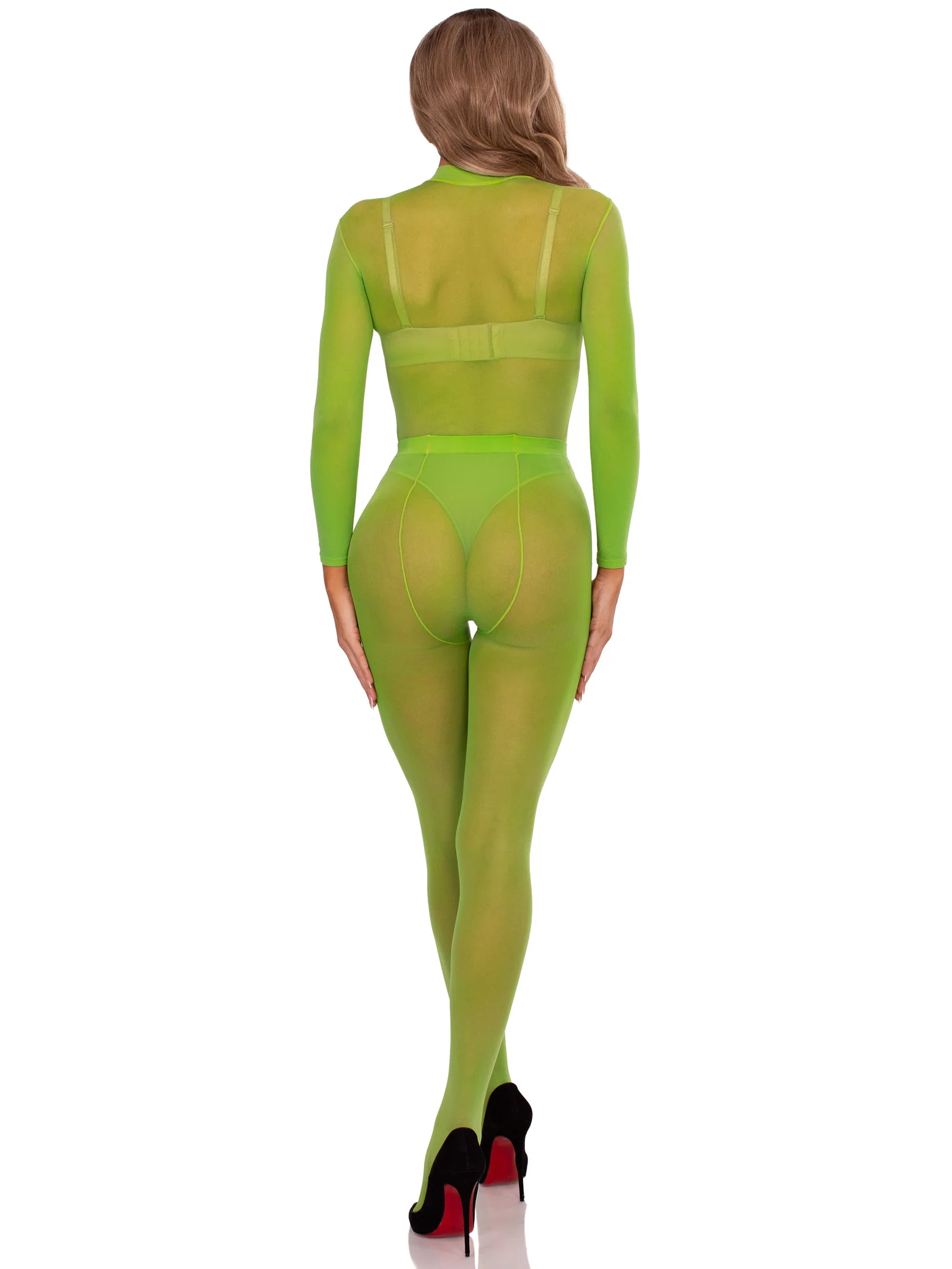 Snap Crotch Sheer Bodysuit Set - Image 7